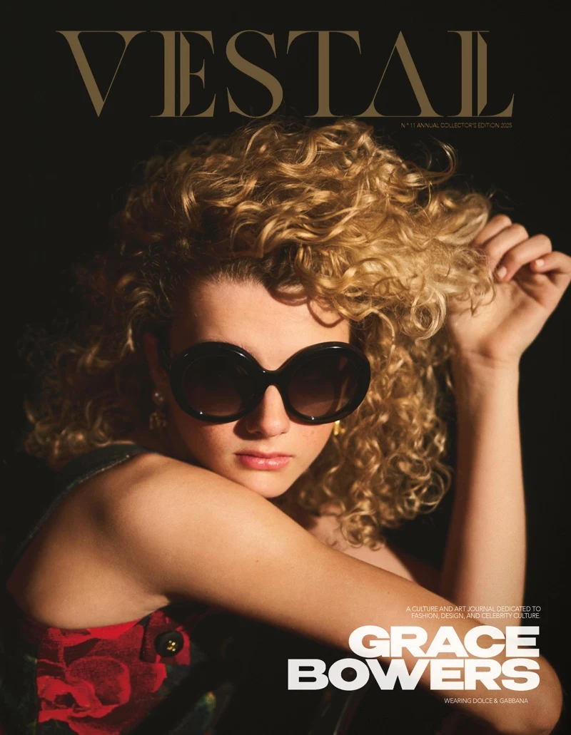 Grace Bowers poses on Vestal Magazine cover. Photo: Kevin Sinclair