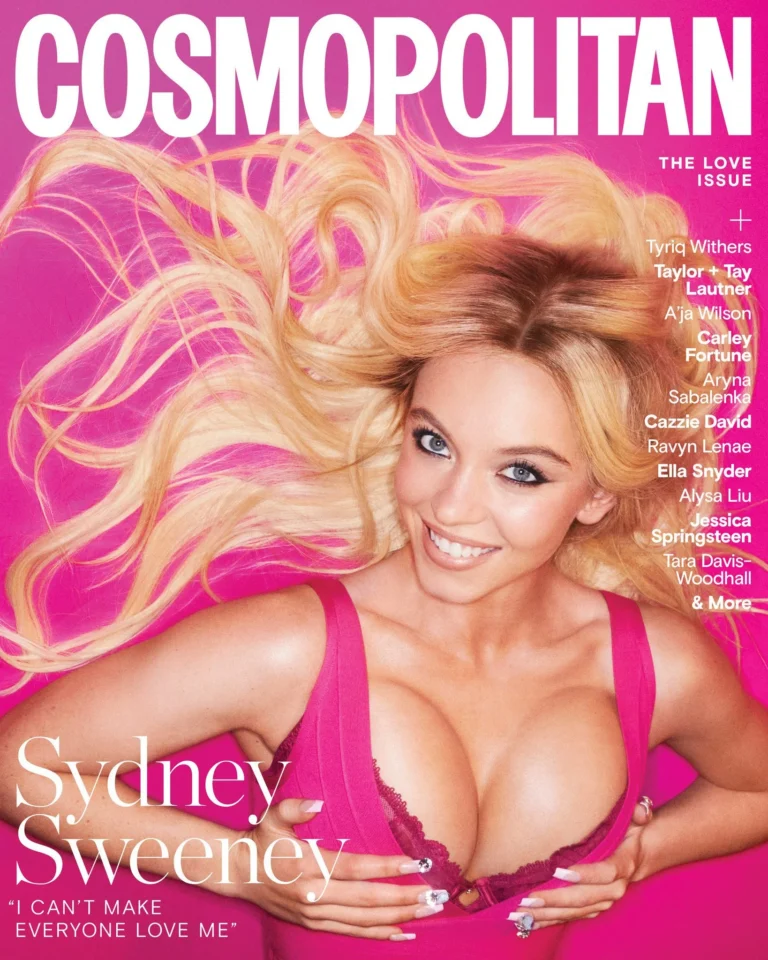 Sydney Sweeney Fronts Cosmopolitan in SYRN Lingerie and a Miu Miu Apron, Calls It “Reclaiming My Body”