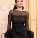 Bella Thorne sheer Gucci gown 98th Oscars red carpet