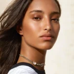 Mona Tougaard stars in Chanel Les Beiges Healthy Glow Sheer Powder campaign