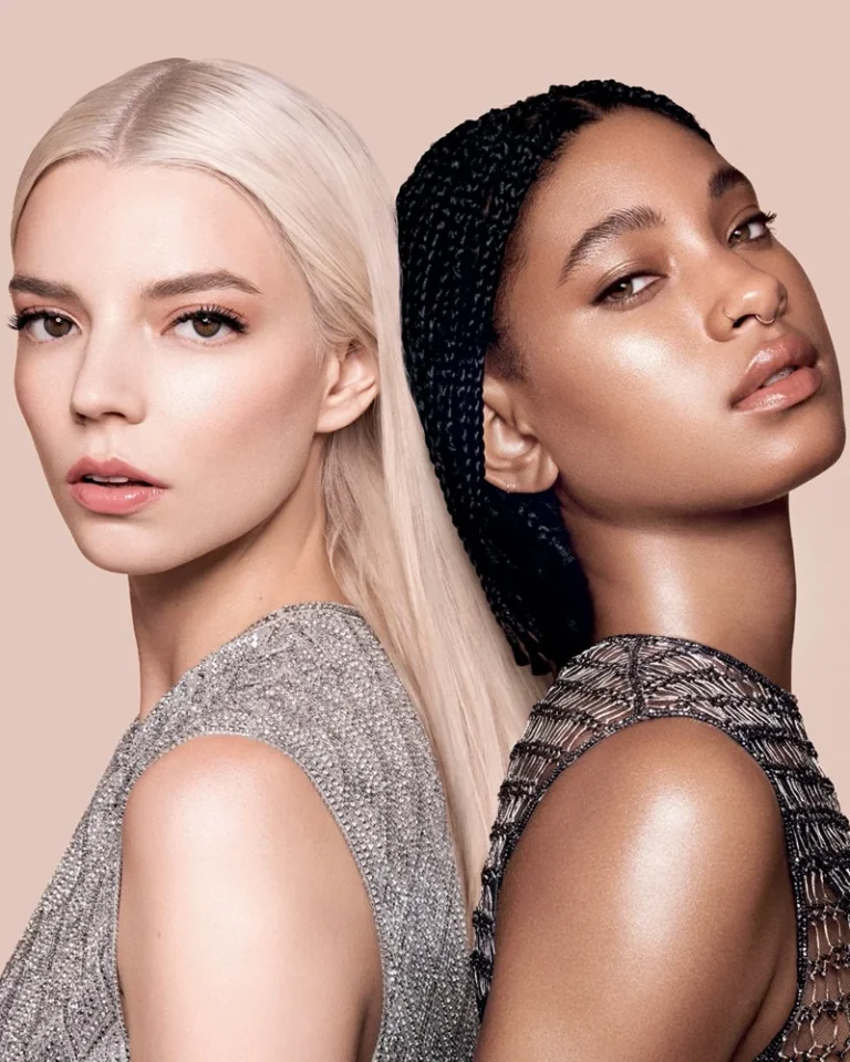 Anya Taylor-Joy and Willow Smith dazzle in the Dior Forever Glow Star Filter ad