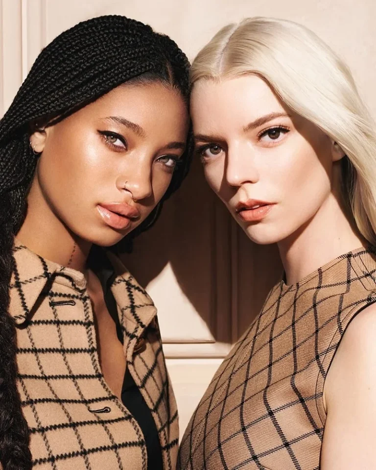 Willow Smith and Anya Taylor-Joy pose in Dior’s Forever Hydra Nude foundation campaign