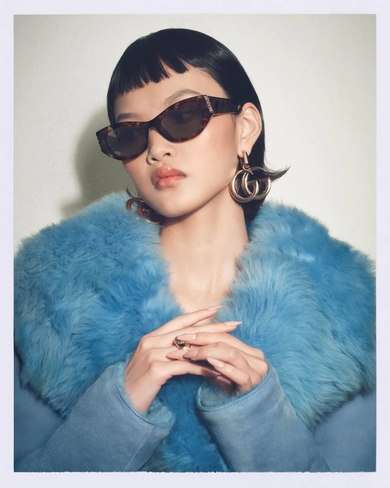 Gucci Eyewear Spring Summer 2026 close-up portrait campaign