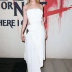 Kathryn Newton white Moschino gown Ready or Not 2 LA screening