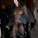 Lourdes Leon Stuns in Completely Sheer Mesh Dress During Paris Fashion Week