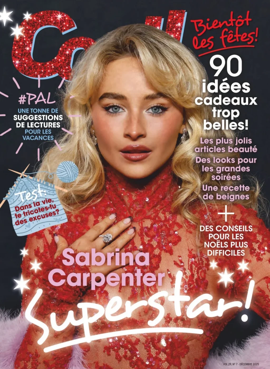 Sabrina Carpenter Brings Sparkle and Strength to Cool Canada’s December 2025 Cover