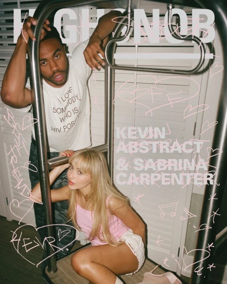 Sabrina Carpenter and Kevin Abstract on Highsnobiety February 2024 digital cover