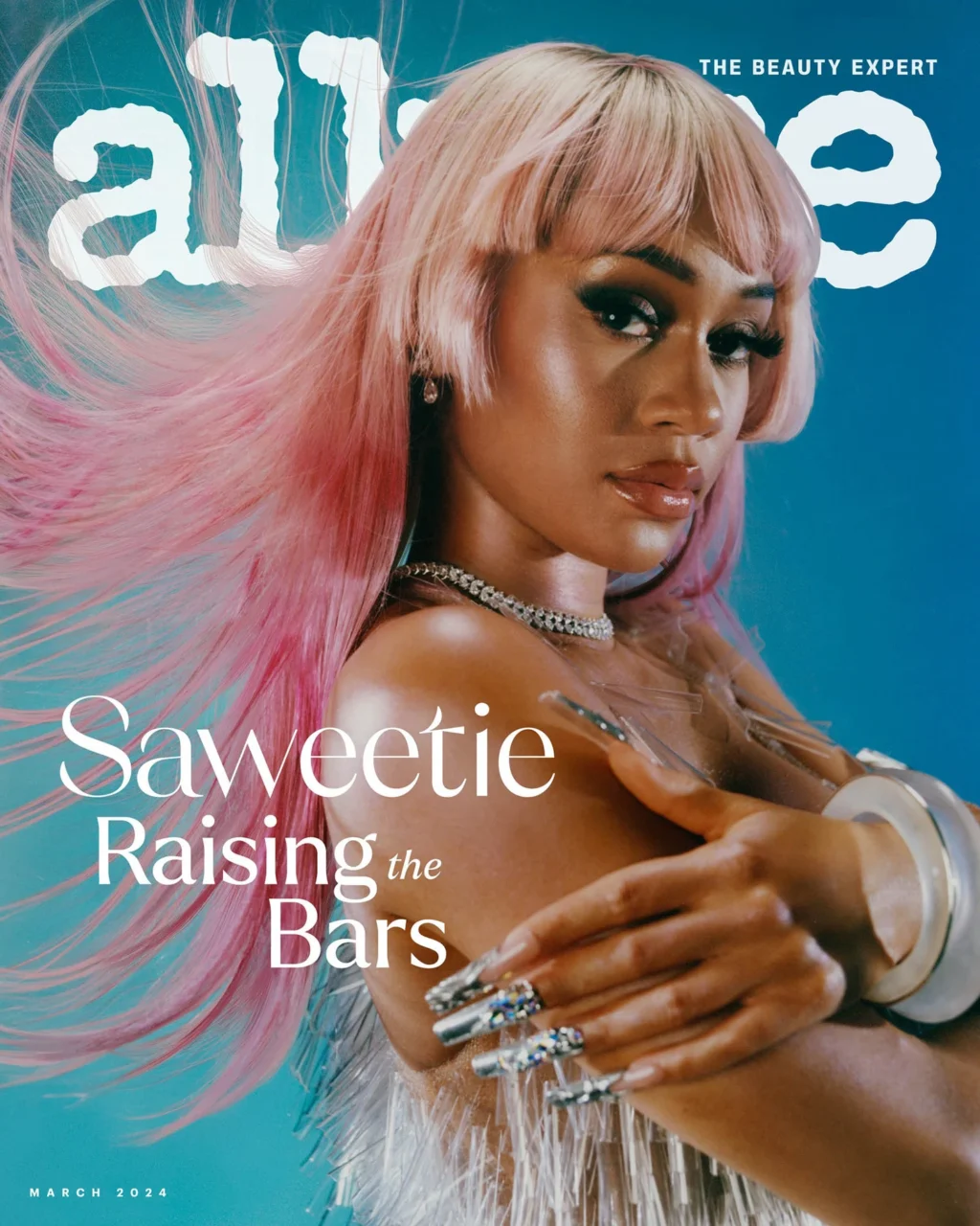 Saweetie covers Allure US March 2024 by Dan Beleiu
