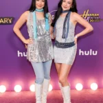 Vanessa Veronica Merrell silver sequin outfits Hannah Montana premiere LA